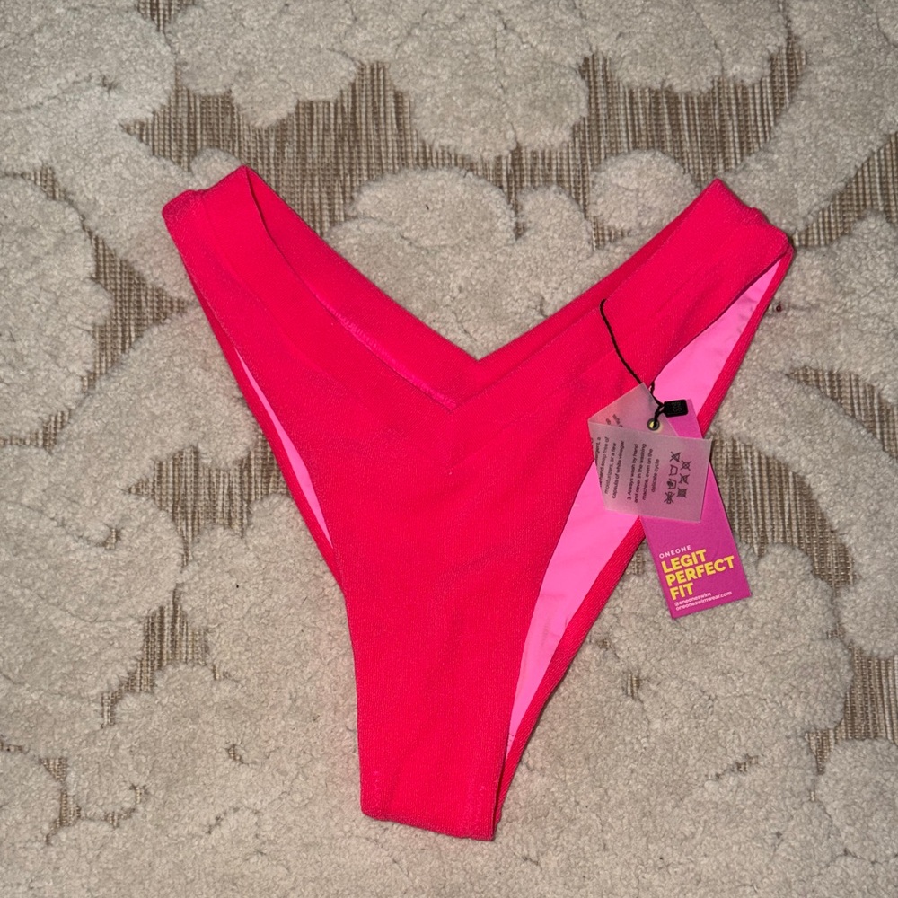 Nwt hot pink swim bottoms